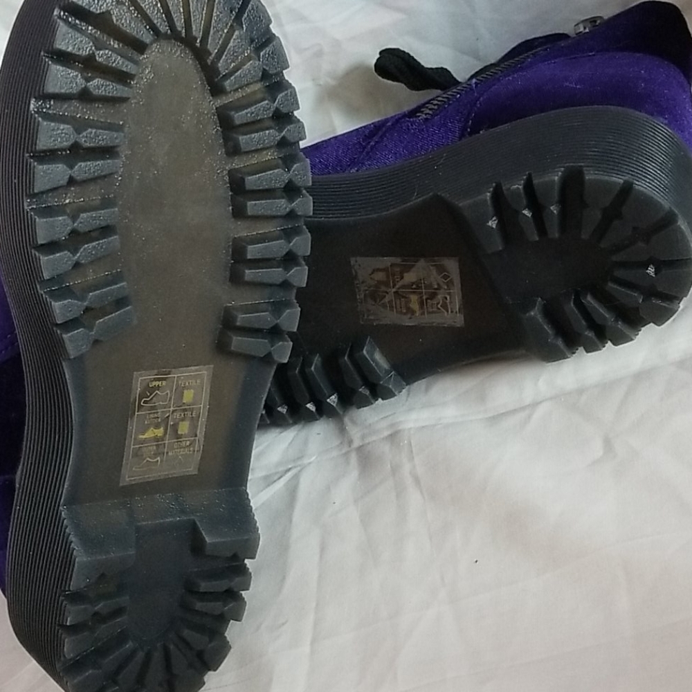 Purple velvet slayr boots - Picture 7 of 7